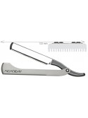 Rasoir INOX  pour lame longue avec effileur adaptable