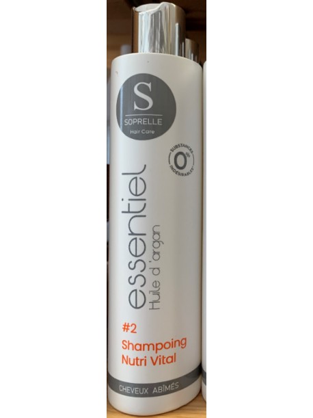 Shampoing essentiel NUTRI VITAL CHEVEUX ABIMES 250 ml 0% substances indésirables Shampoing essentiel NUTRI VITAL CHEVEUX ABIMES 250 ml 0% substances indésirables