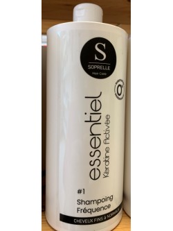 Shampoing essentiel Fréquence CHEVEUX FINS KERATINE ACTIVE 1L 0% substances indésirables