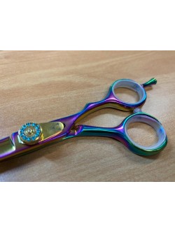 Ciseaux de coiffeur Japonais professionnels 6.0 MULTICOLOR OPTION DIAMANT livrée avec pochette de rangement d'outils