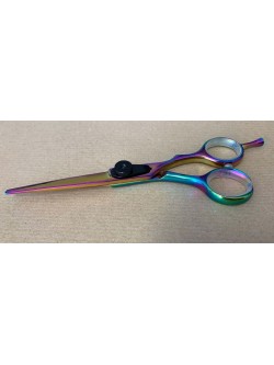 Ciseaux de coiffeur Japonais professionnels 5.5 MULTICOLOR vis noire