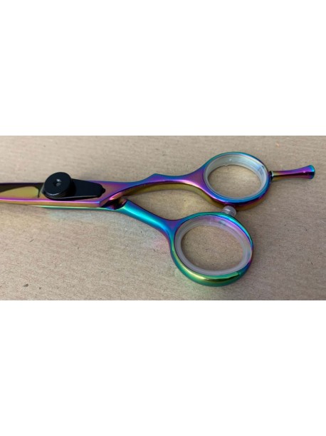 Ciseaux de coiffeur Japonais professionnels 6.0 MULTICOLOR vis noire 